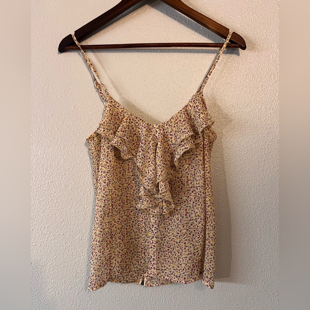 Poetry Floral Blouse Medium with back zipper